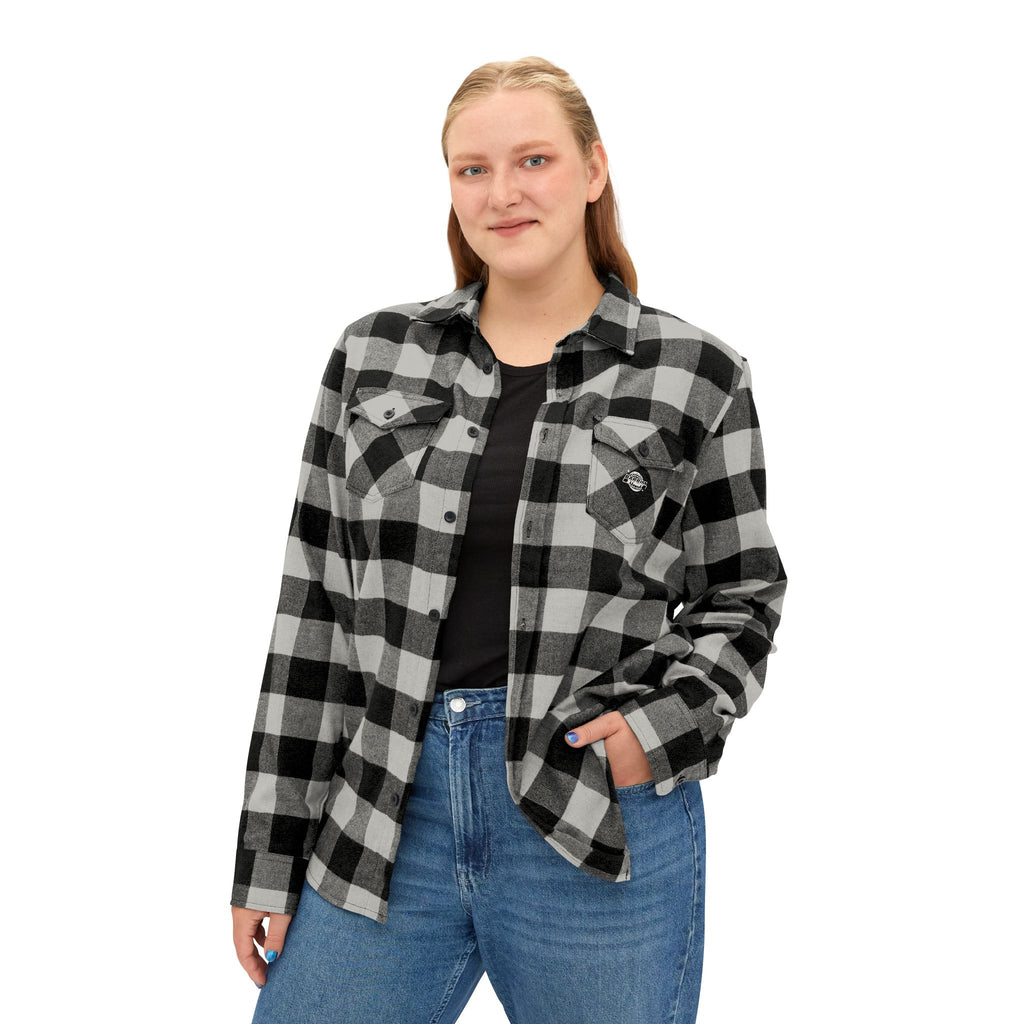 Classic Black & Grey Buffalo Plaid Flannel Shirt