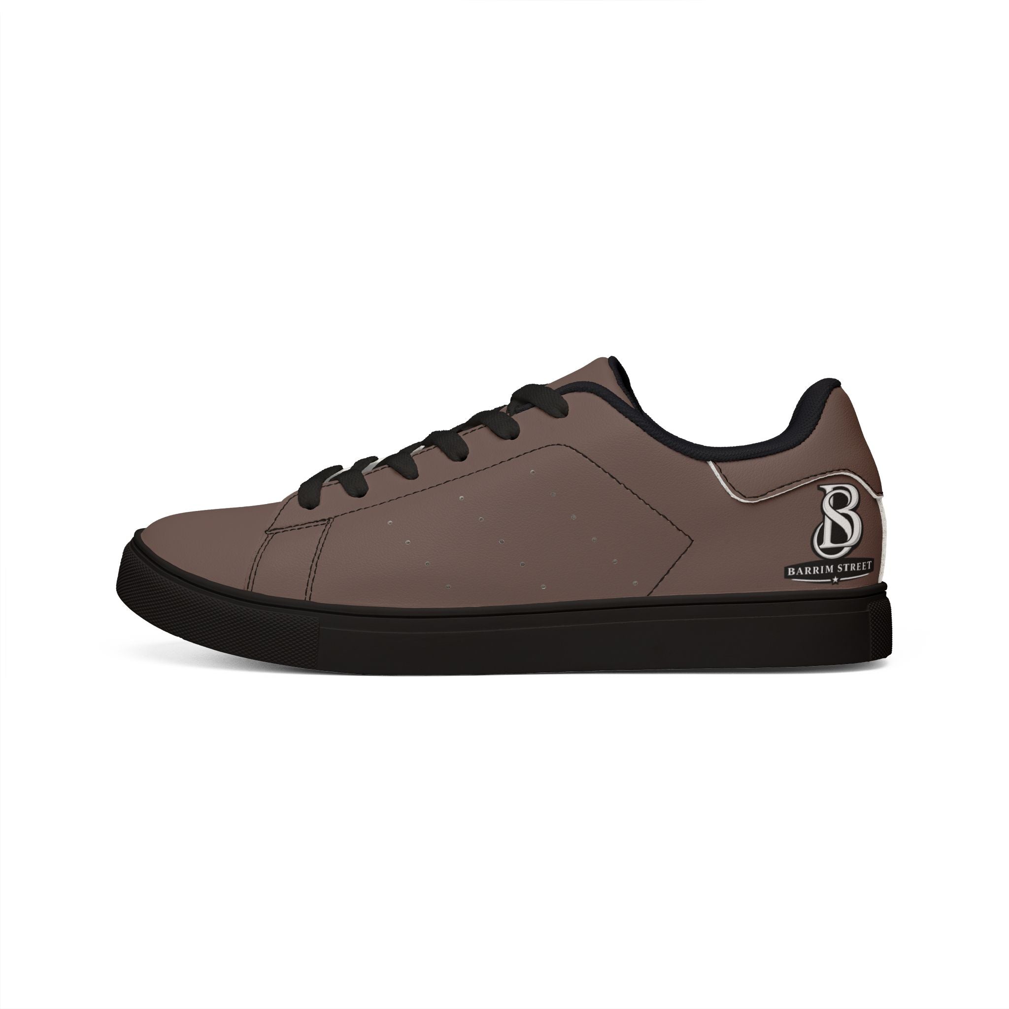 Leather Low-Top Sneakers — Minimal White Men’s Casual Shoes