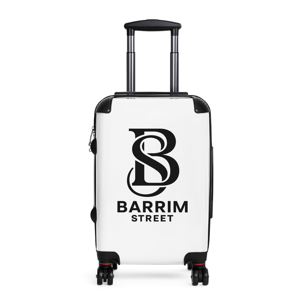 Barrim Street Globe Carry-On Suitcase — Retro Travel Logo Luggage