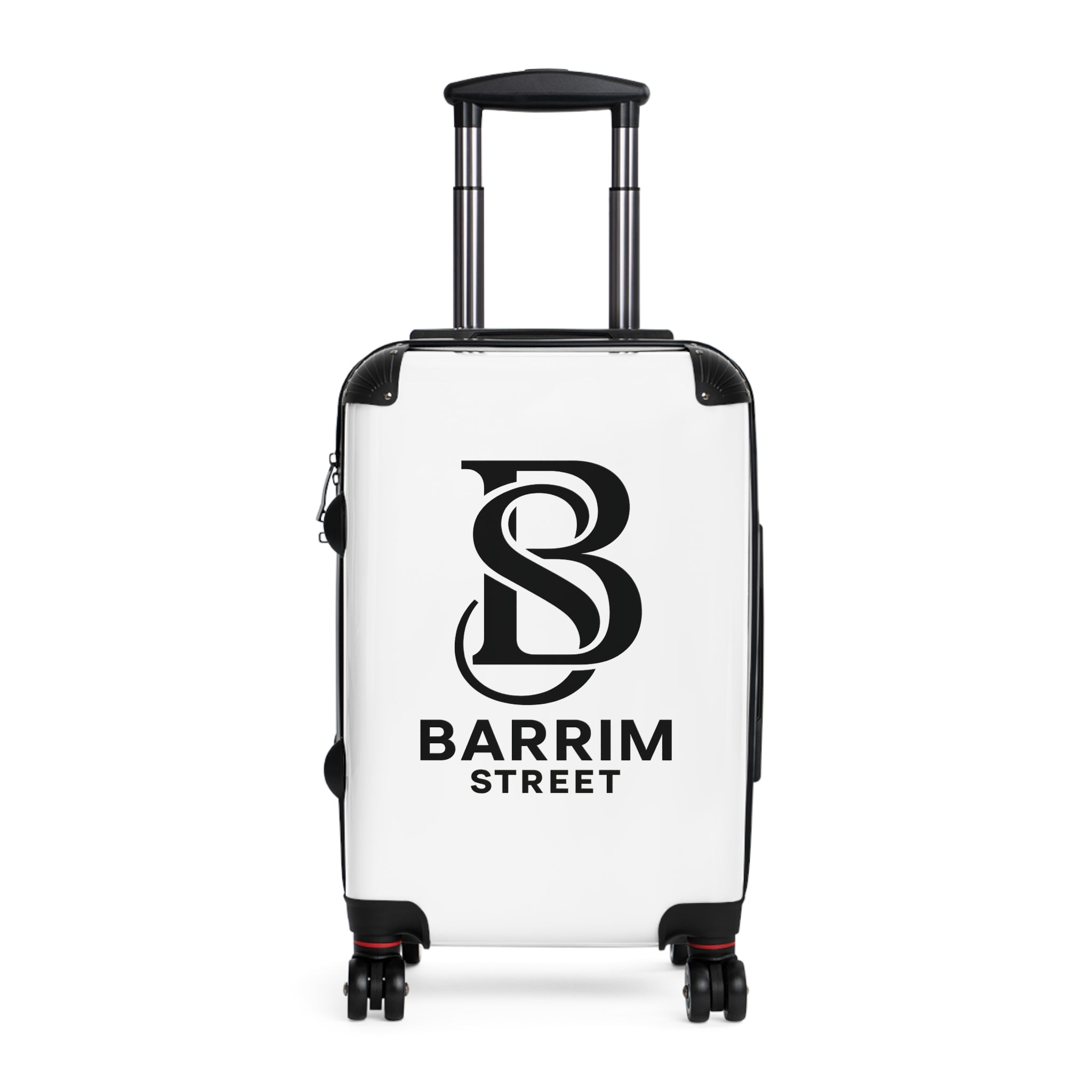 Barrim Street Globe Carry-On Suitcase — Retro Travel Logo Luggage