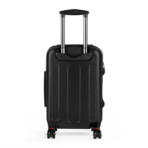 Barrim Street Globe Carry-On Suitcase — Retro Travel Logo Luggage