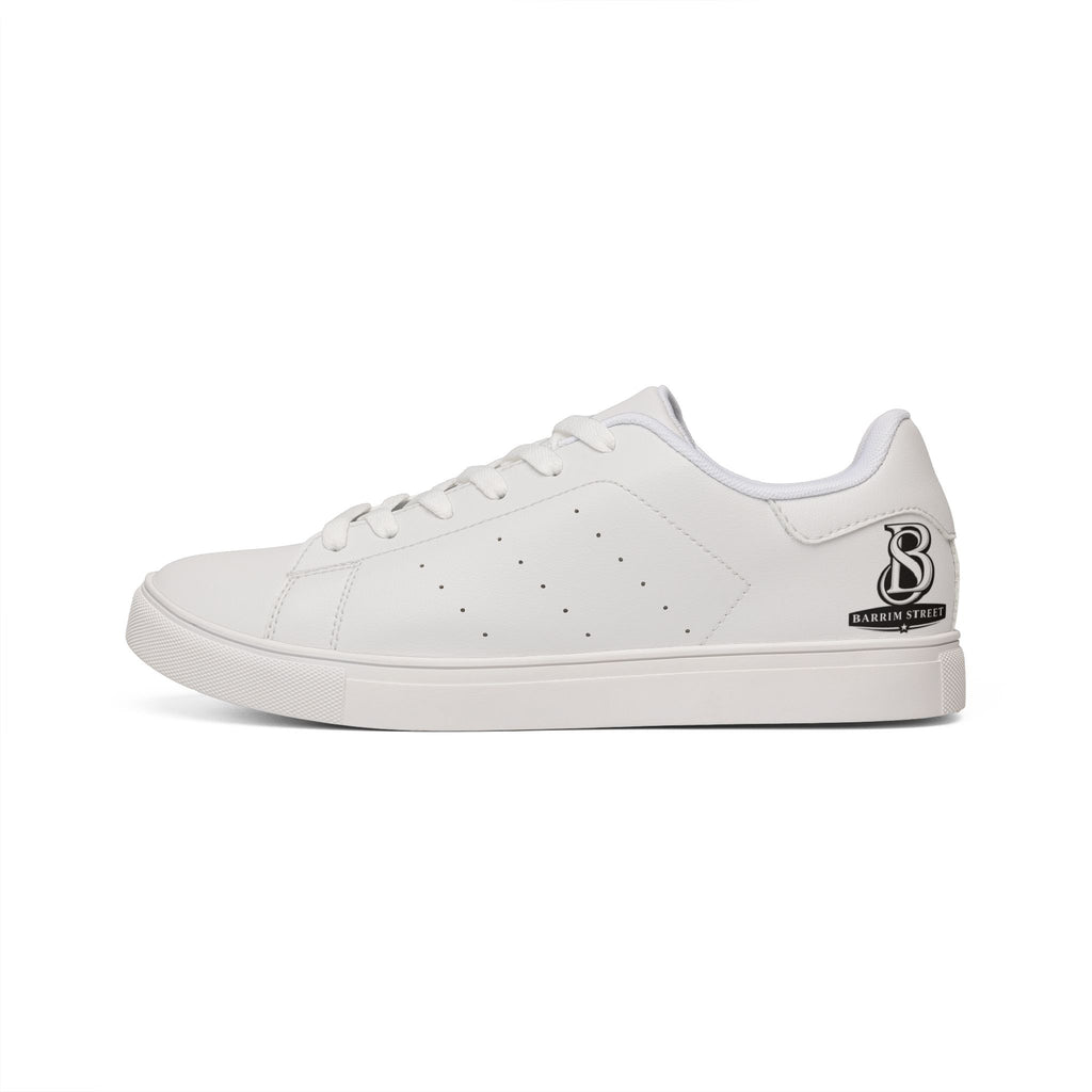 Leather Low-Top Sneakers — Minimal White Men’s Casual Shoes