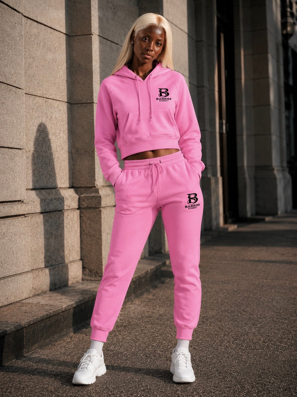 Snow Washed Cropped Hoodie