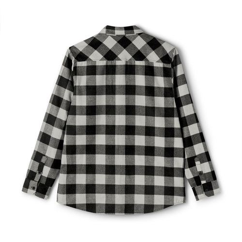 Classic Black & Grey Buffalo Plaid Flannel Shirt