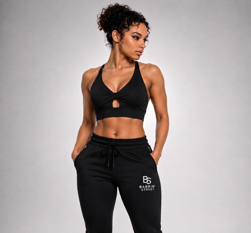 Women's Twist Front V-Neck Sports Bra