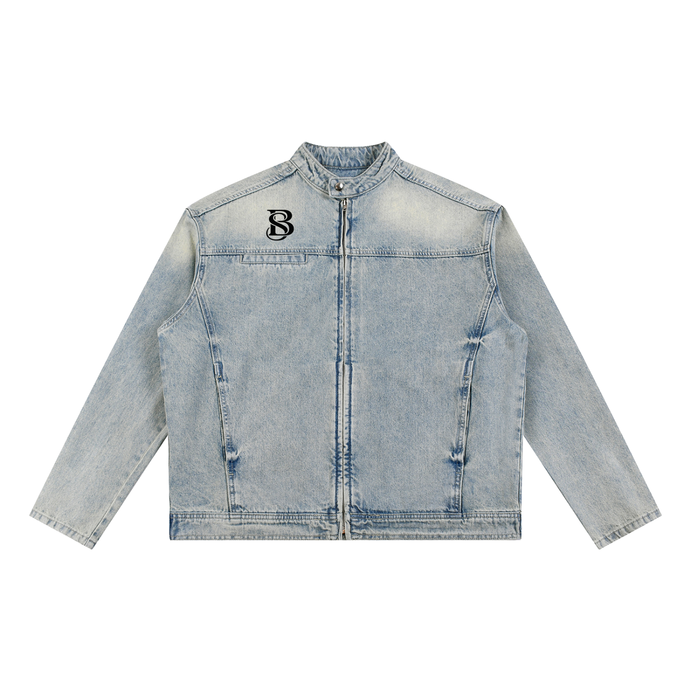 Barrim Street Denim Jacket,Streetwear Jacket Urban Fashio,Minimal Streetwear Premium Den,Minimal Streetwear Premium,Unisex Jacket Hip Hop Fashion,Brush Logo Modern Street Style,Designer Denim Jacket