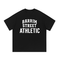 Barrim Street, streetwear,,athletic shirt, urban fashion,,hip hop clothing, gym shirt,street style, varsity tee, men