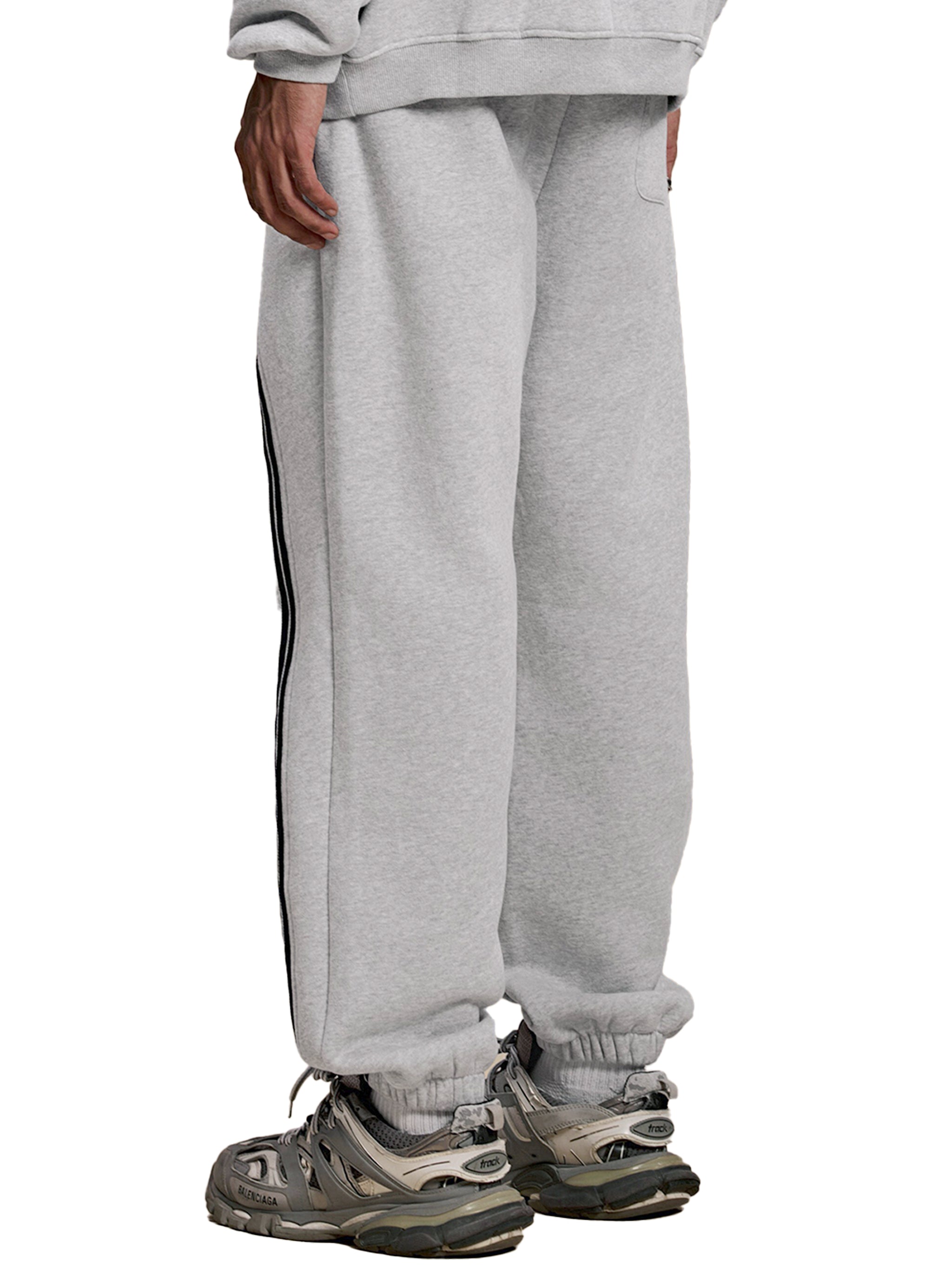 barrim street pants stripe swe,streetwear joggers grey jogger,urban sweatpants athleisure pa,athleisure pants minimal sweat,minimal sweatpants logo jogger
