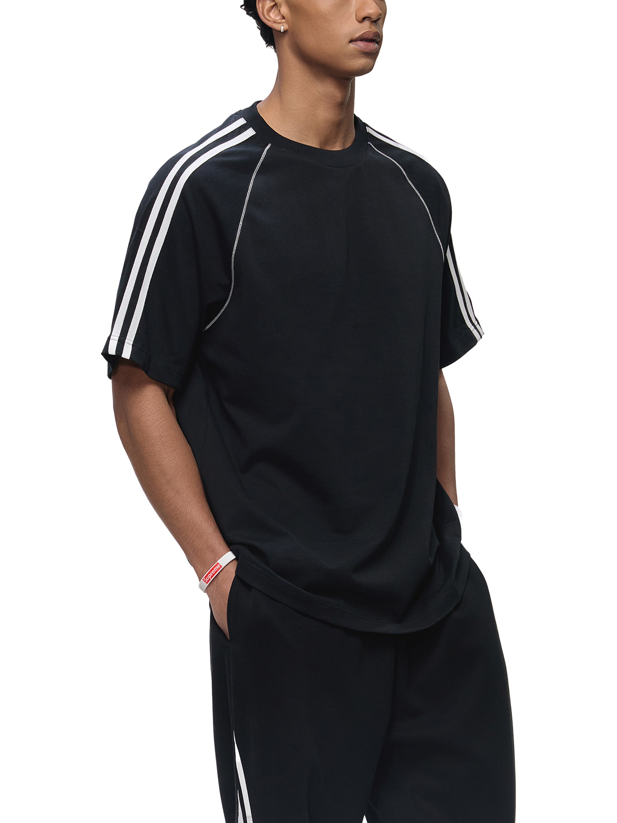 sport streetwear, athletic t s,shirt, urban sport style, gym ,minimalist sport fashion, unis,unisex athletic wear, modern s,modern streetwear, stripe t sh,stripe t shirt, performance t 